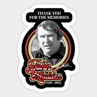 LEGEND JOHN MADDEN Sticker